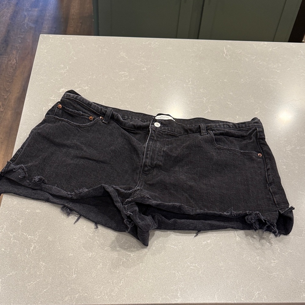 Abercrombie & Fitch Dark Denim Jean Shorts